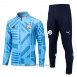 Jaqueta de Treinamento Manchester City 22-23 Azul Claro